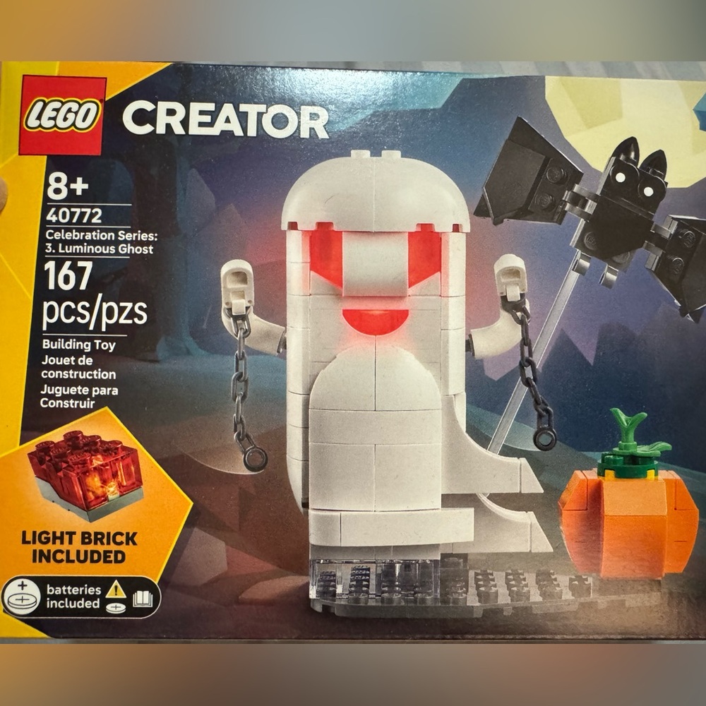 ❌❌SOLD❌❌ LEGO Creator Ghost with Chains and Pumpkin